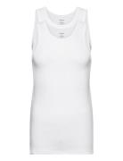 Originalribtank2-Pack Gots Tops T-shirts Sleeveless White Resteröds