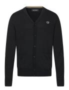 Classic Cardigan Tops Knitwear Cardigans Black Fred Perry