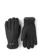 Utsjö Natural Yellow Accessories Gloves Finger Gloves Black Hestra