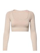 Luxe Seamless Crop Long Sleeve Sport Crop Tops Long-sleeved Crop Tops ...