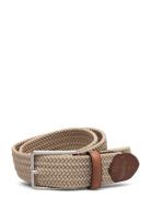 Marstrand Accessories Belts Braided Belt Beige Saddler