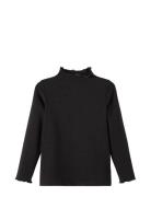 Nkfrikort Ls Slim Top Noos Tops T-shirts Turtleneck Black Name It