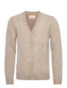 Cardigan In Nope Yarn Tops Knitwear Cardigans Beige Revolution