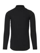 Romaine Tops T-shirts Turtleneck Black Molo