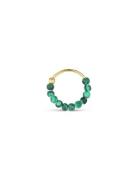 Bermuda Malachite Twist, Gold-Plated Sterling Silver Designers Jewelle...