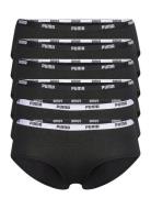 Puma Women Hipster 6P Ecom Sport Panties Briefs Black PUMA