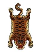 Tiger Rug Small Home Textiles Rugs & Carpets Wool Rugs Brown Bongusta