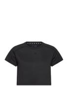 Aeroready Train Essentials 3 Bar Logo Crop T-Shirt Sport Crop Tops Sho...