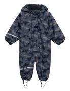 Rainwear Suit -Aop, W.fleece Outerwear Coveralls Rainwear Coveralls Mu...