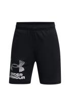 Ua Tech Logo Shorts Bottoms Shorts Sport Shorts Black Under Armour