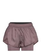 Borg Running Shorts 2-1 Bottoms Shorts Sport Shorts Purple Björn Borg