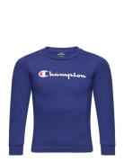 Long Sleeve T-Shirt Sport T-shirts Long-sleeved T-Skjorte Blue Champio...