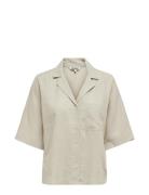 Onltokyo Life Ss Linen Bl Shirt Pnt Noos Tops Shirts Linen Shirts Crea...