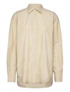 Stripe Poplin Shirt Designers Shirts Long-sleeved Beige Filippa K