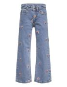 Tnjanet Wide Jeans Bottoms Jeans Bootcut Jeans Blue The New