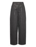 Sequin Twill Wide Pants Designers Trousers Wide Leg Black ROTATE Birge...