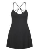 Sense Strap Dress Kort Kjole Black Aim´n