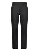 Slim-Fit 100% Linen Trousers Bottoms Trousers Linen Trousers Black Man...