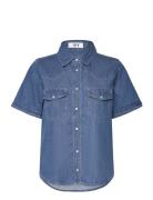 Ivy-Ora Ss Shirt Tops Shirts Denim Shirts Blue IVY Copenhagen