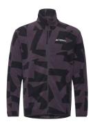 Mt Aop Fz Fl Sport Men Sport Clothing Sport Fleeces & Midlayers Purple...