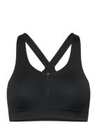 Impact Zip Sports Bra Sport Women Sport Clothing Sport Bras - All Blac...