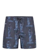 Nb Bar Nikben Swimtrunks Grey Designers Shorts Blue Nikben