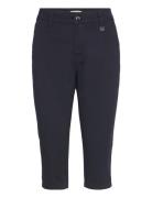 Jaqueline - Capri Bottoms Trousers Capri Trousers Navy Claire Woman