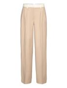 Two Color Wide Pants Designers Trousers Wide Leg Beige REMAIN Birger C...