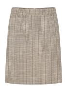 Crimogen Skirt Skirts Short Skirts Beige Cream