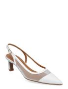 Pumps Shoes Sling Backs Heeled Slingbacks White Billi Bi