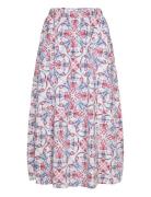 Printed Midi Skirt Skirts Knee-length & Midi Skirts Multi/patterned Ma...