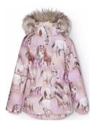 Cathy Fur Outerwear Snow-ski Clothing Snow-ski Jacket Pink Molo