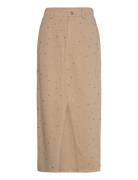 Cmmeteor-Skirt Skirts Maxi Skirts Brown Copenhagen Muse