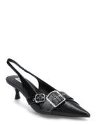 Lezley Slingback Shoes Sling Backs Heeled Slingbacks Black Steve Madde...