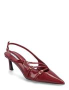 Liana Shoes Sling Backs Heeled Slingbacks Red Steve Madden