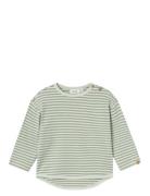 Nmmgeo Alk Ls Rlx Top Lil Sets Sets With Long-sleeved T-shirt Green Li...