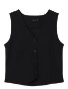 Nlfrette Waistcoat Tops Vests Black LMTD