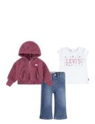 Levi's® Flare 3-Piece Set Sets Sets With Long-sleeved T-shirt Multi/pa...