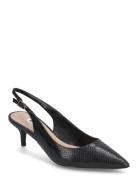 Cassino Shoes Sling Backs Heeled Slingbacks Black Dune London