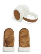 Pcrunna Earmuffs & Mittens Set Bc Accessories Gloves Thumb Gloves Brow...