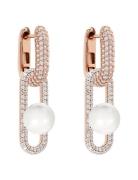 Goldplated Pearl Earrings Ørestickere Smykker White Marmara Sterling