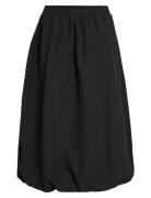 Visema Midi Balloon Skirt Skirts Knee-length & Midi Skirts Black Vila