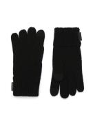 Woven Patch Knit Glove Accessories Gloves Finger Gloves Black Coach Ac...