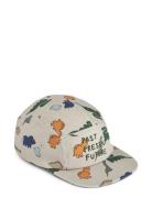 Rory Printed Cap Accessories Headwear Caps Cream Liewood