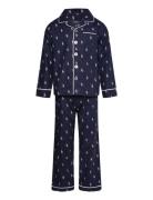 S6-Sleepwear Pant Set Pyjamassæt Navy Polo Ralph Lauren