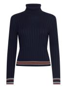 Turtle Neck Sweater Tops Knitwear Turtleneck Navy United Colors Of Ben...