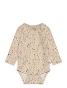 Body L/S Printed Bodies Long-sleeved Beige Petit Piao