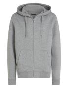 Small Tommy Logo Zip Hdd Tops Sweatshirts & Hoodies Hoodies Grey Tommy...