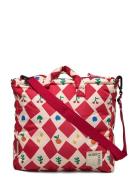 Harlequin All Over Bag Bags Weekend & Gym Bags Red Bobo Choses