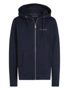 Small Tommy Logo Zip Hdd Tops Sweatshirts & Hoodies Hoodies Navy Tommy...